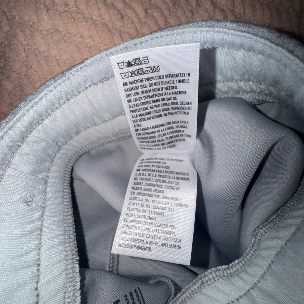 AE American Eagle Scuba Joggers Gray Zip Pocket Athleisure Unisex S